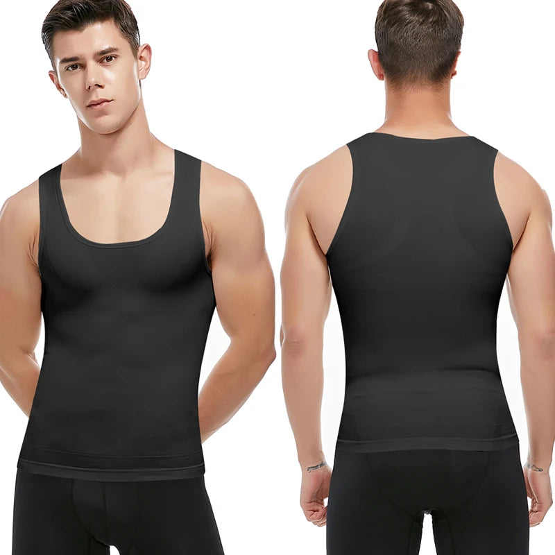 Men’s Slimming Body Shaper Vest – Belly Control & Posture Corrector