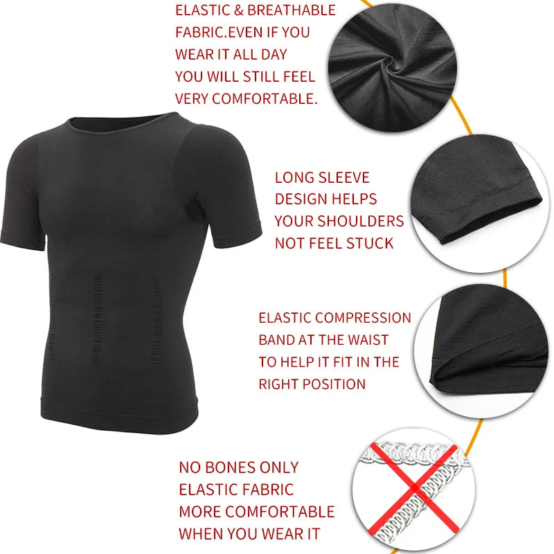 Men’s Slimming Body Shaper Vest – Belly Control & Posture Corrector