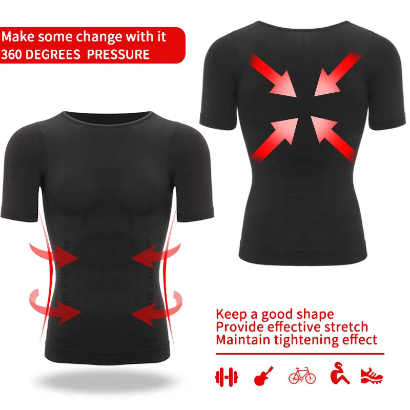 Men’s Slimming Body Shaper Vest – Belly Control & Posture Corrector