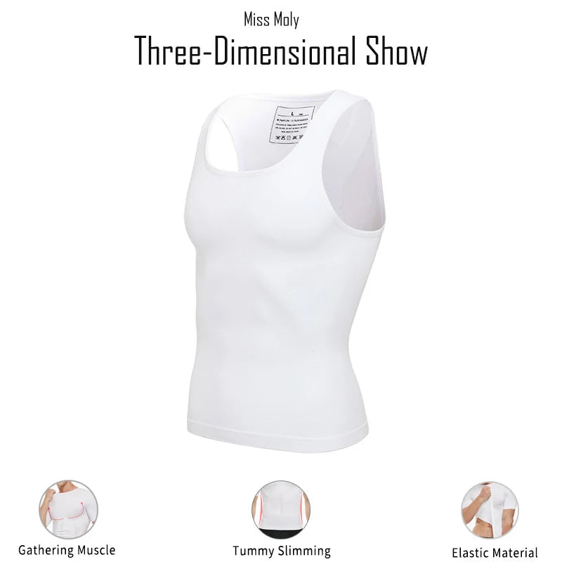 Men’s Slimming Body Shaper Vest – Belly Control & Posture Corrector