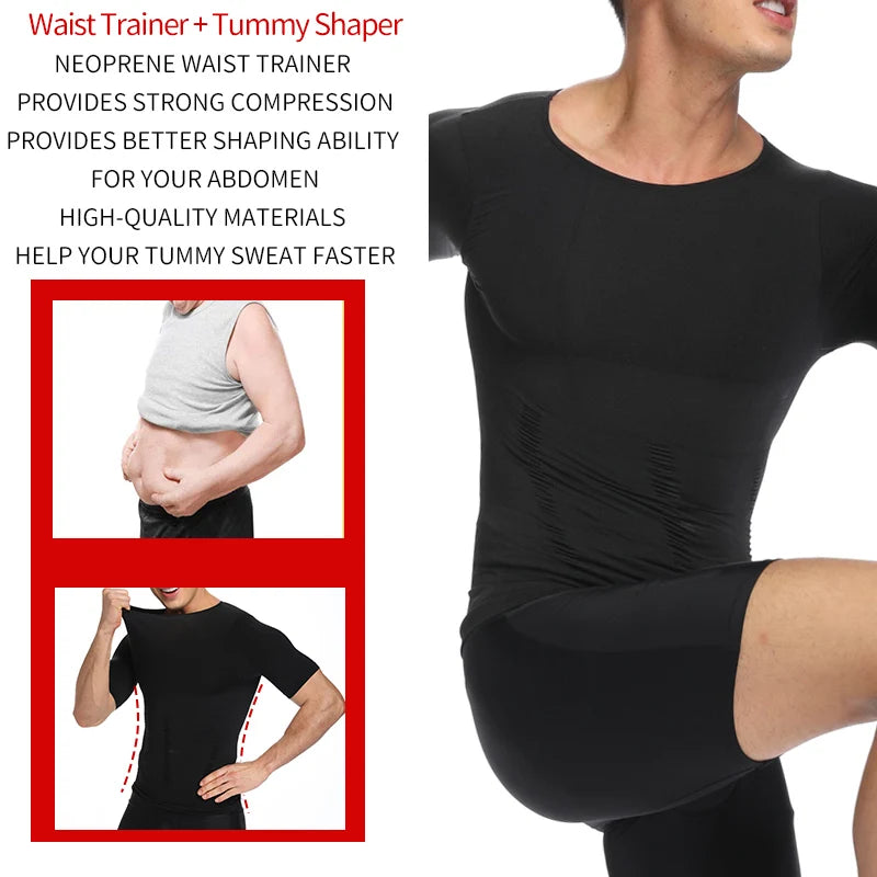 Men’s Slimming Body Shaper Vest – Belly Control & Posture Corrector