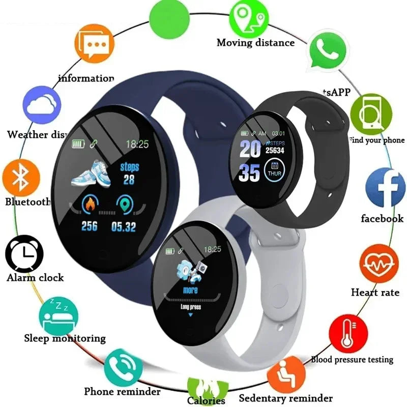 Xiaomi D18 Smartwatch – Color Display, Sports Modes, Call & Music Control