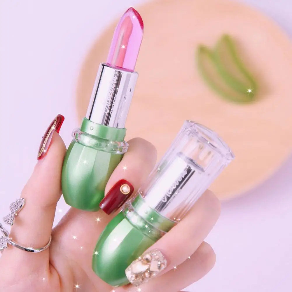 Crystal Jelly Lipstick – Magic Color Changing Lip Gloss & Moisturizing Lip Balm