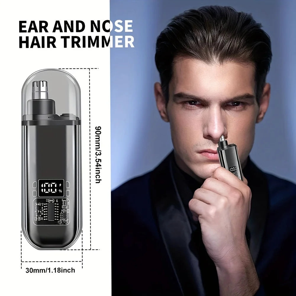 Men’s USB Rechargeable Nose & Ear Hair Trimmer