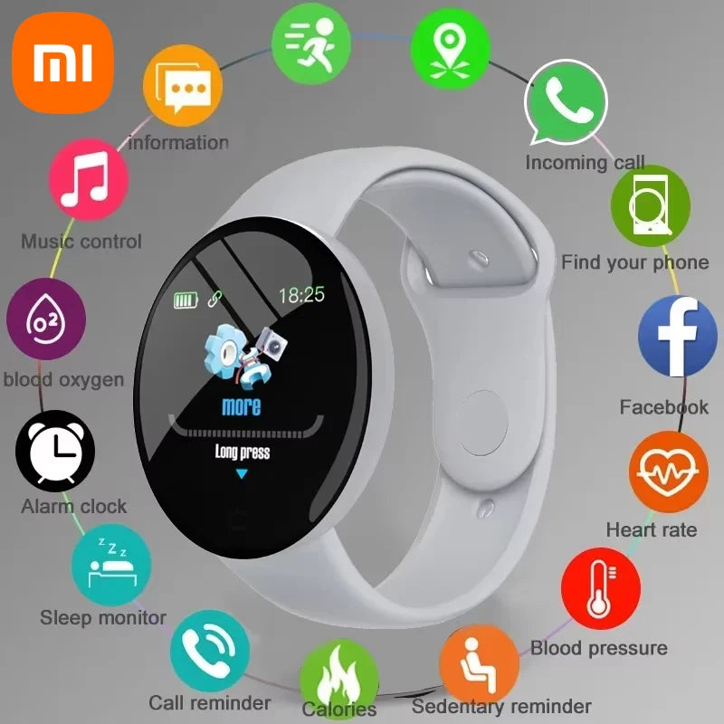 Xiaomi D18 Smartwatch – Color Display, Sports Modes, Call & Music Control