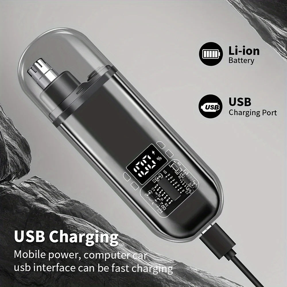 Men’s USB Rechargeable Nose & Ear Hair Trimmer