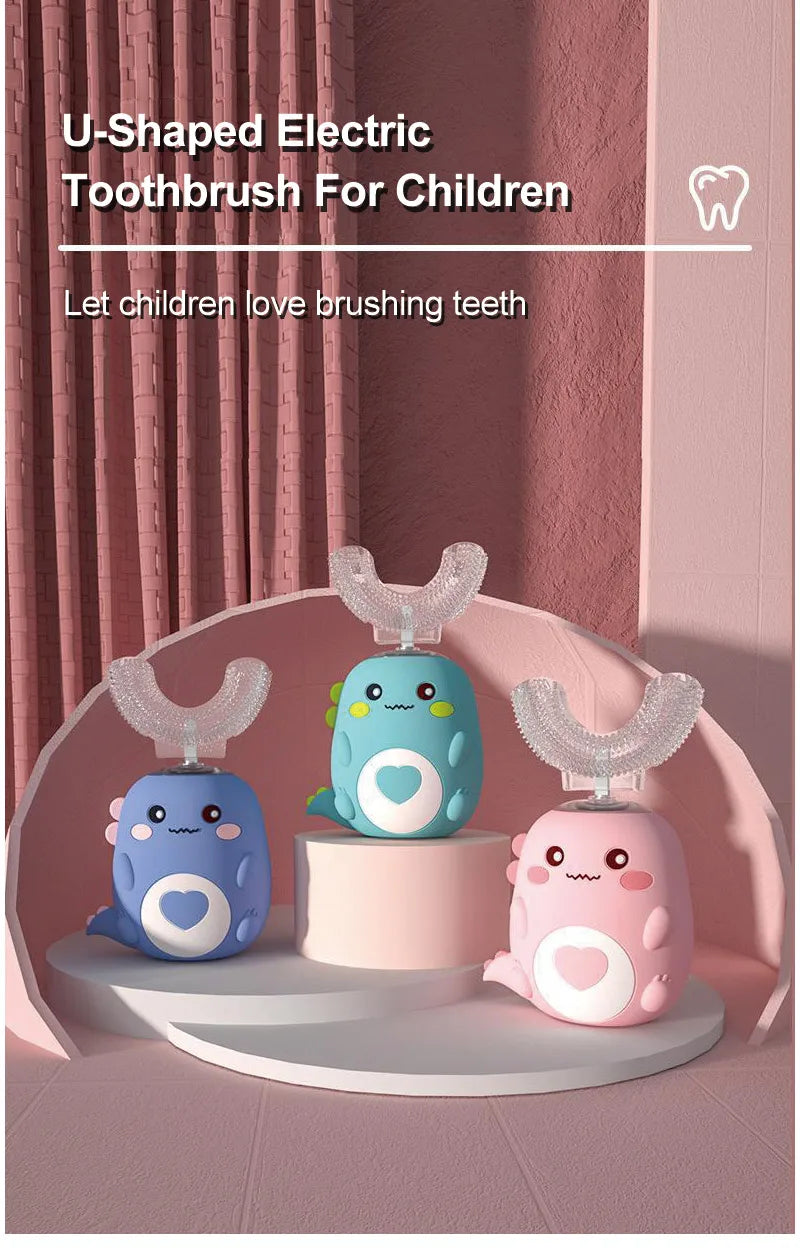 Kids U Shaped Electric Toothbrush, Automatic 360°