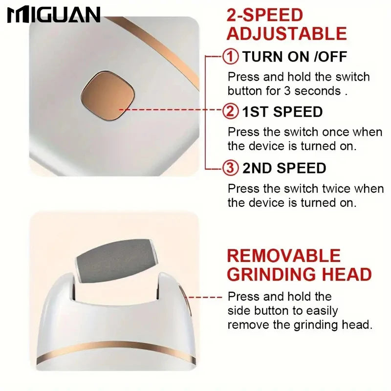 Rechargeable Electric Foot Grinder