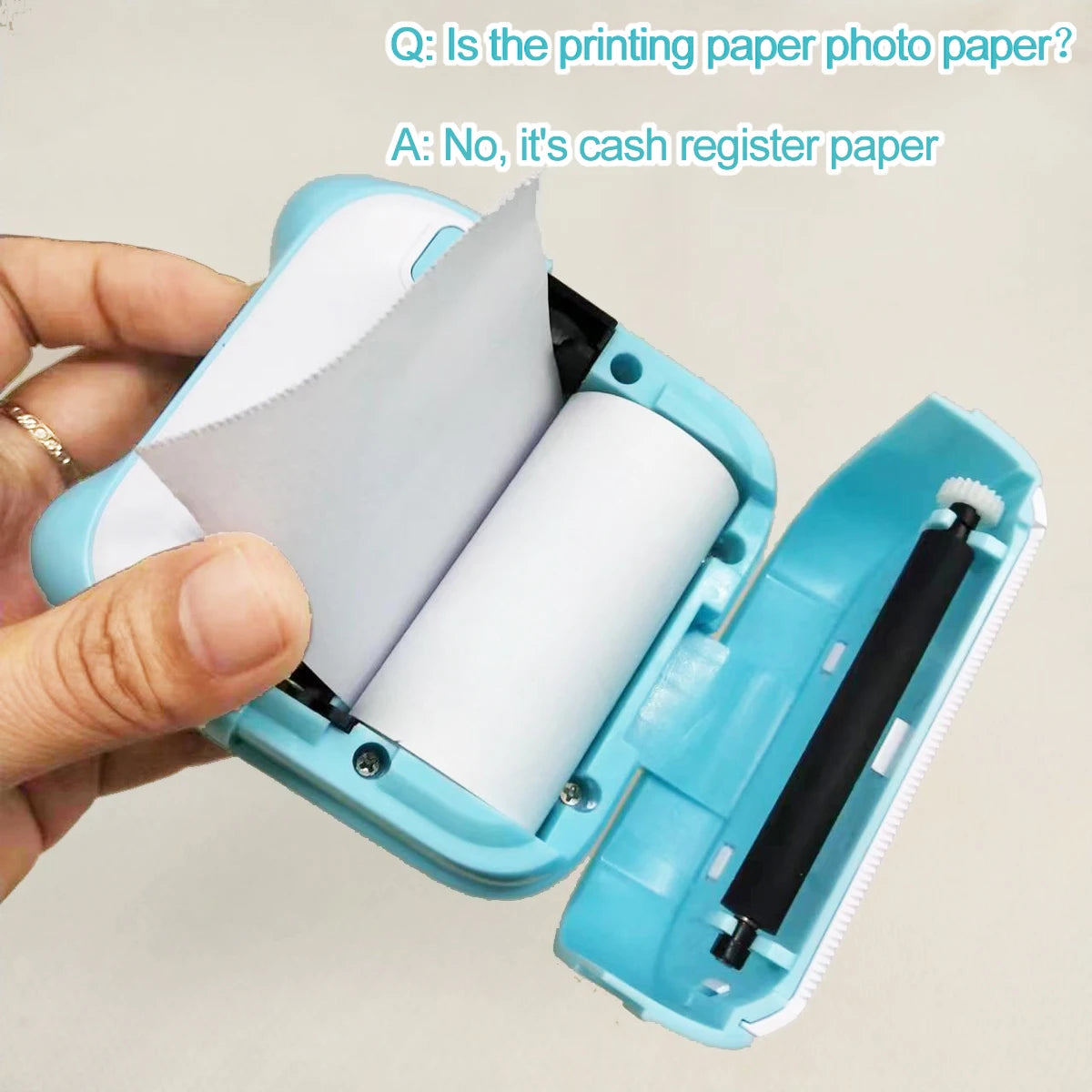 Mini Portable Thermal Printer – Inkless Pocket Photo & Note Printer