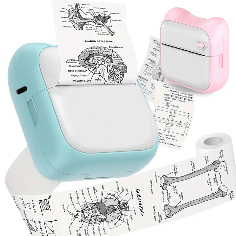 Mini Portable Thermal Printer – Inkless Pocket Photo & Note Printer