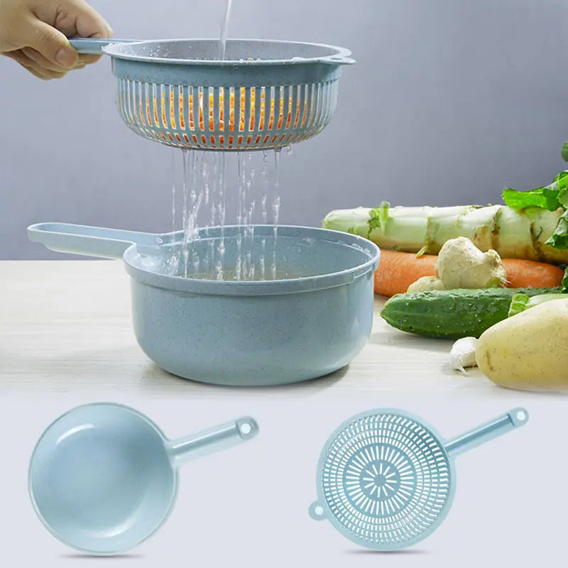 Multifunctional Vegetable Chopper & Grater – Manual Slicer for Fruits, Potatoes, Cheese & Onions