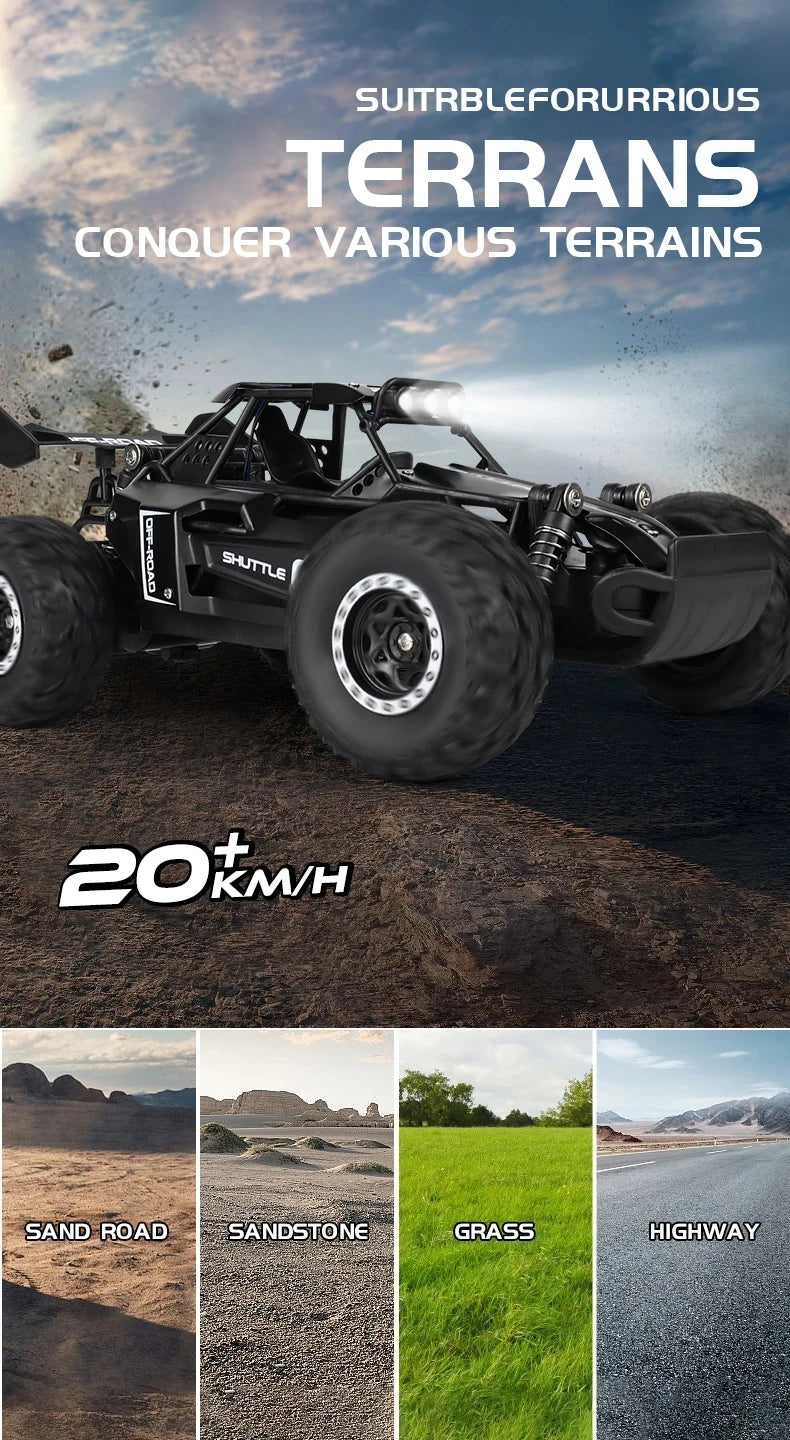 Remote Control Drift Racing Car High-Speed RC Truck with LED Lights