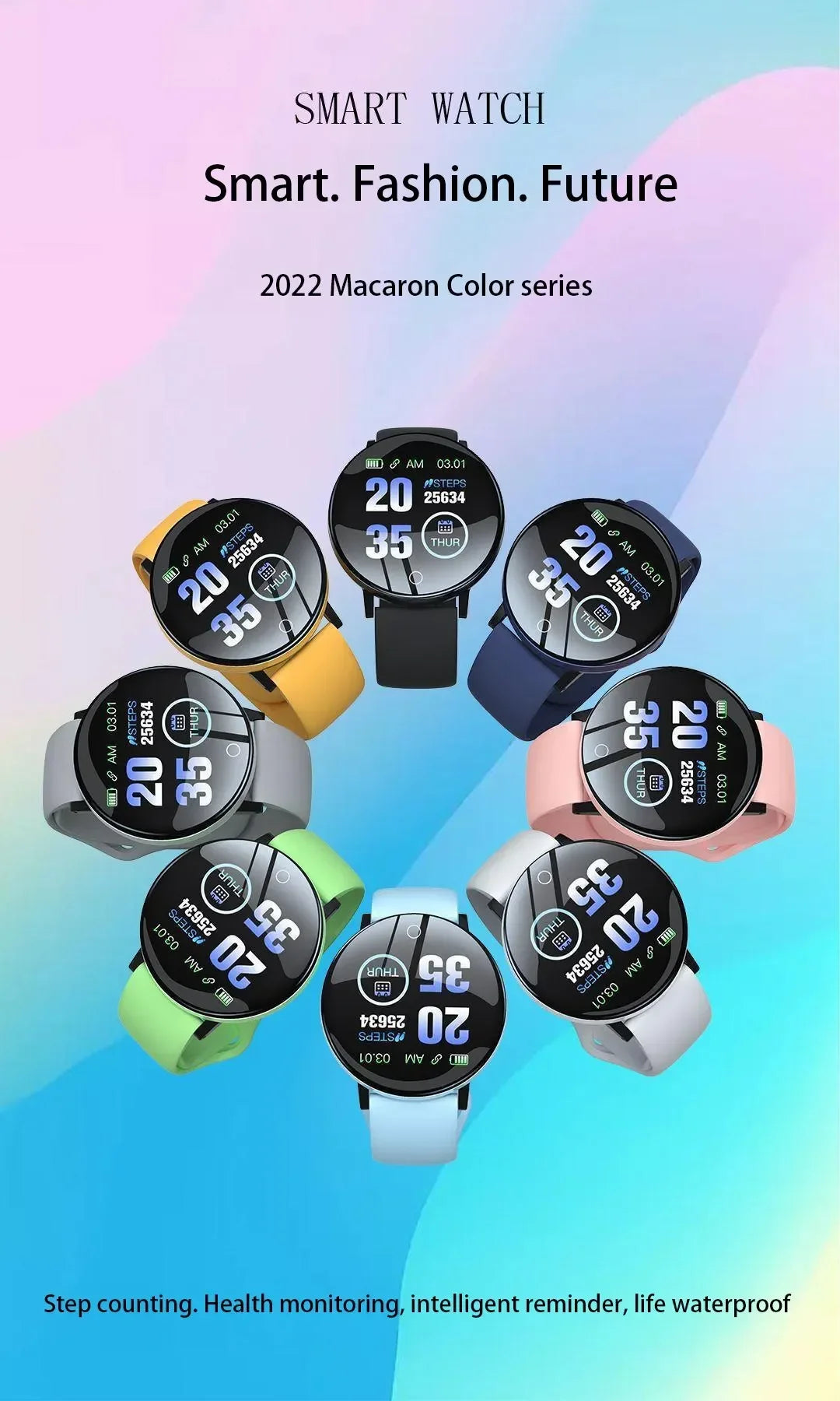Xiaomi D18 Smartwatch – Color Display, Sports Modes, Call & Music Control