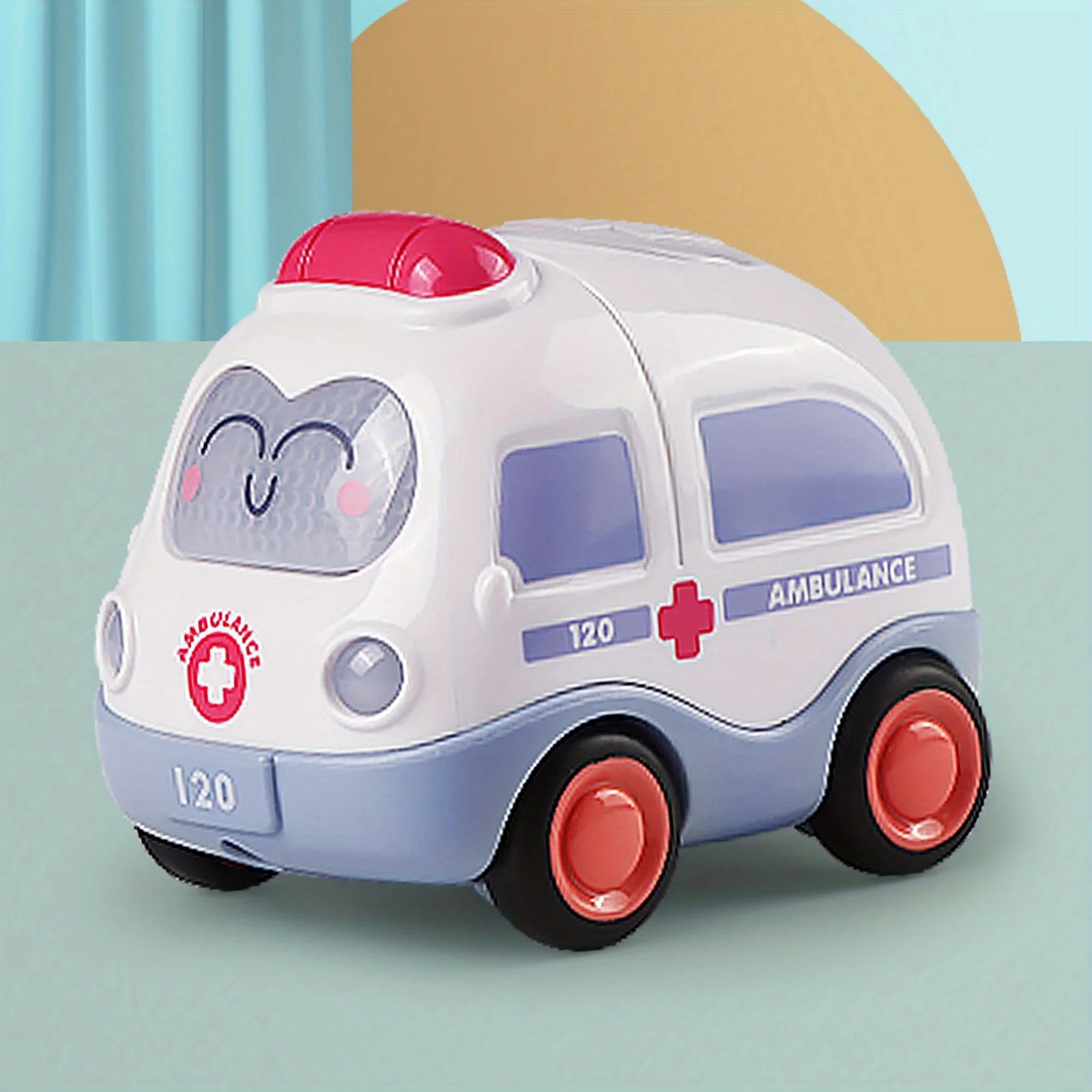 Pull Back Vehicle Toy for Toddlers – Cars with Lights & Sound