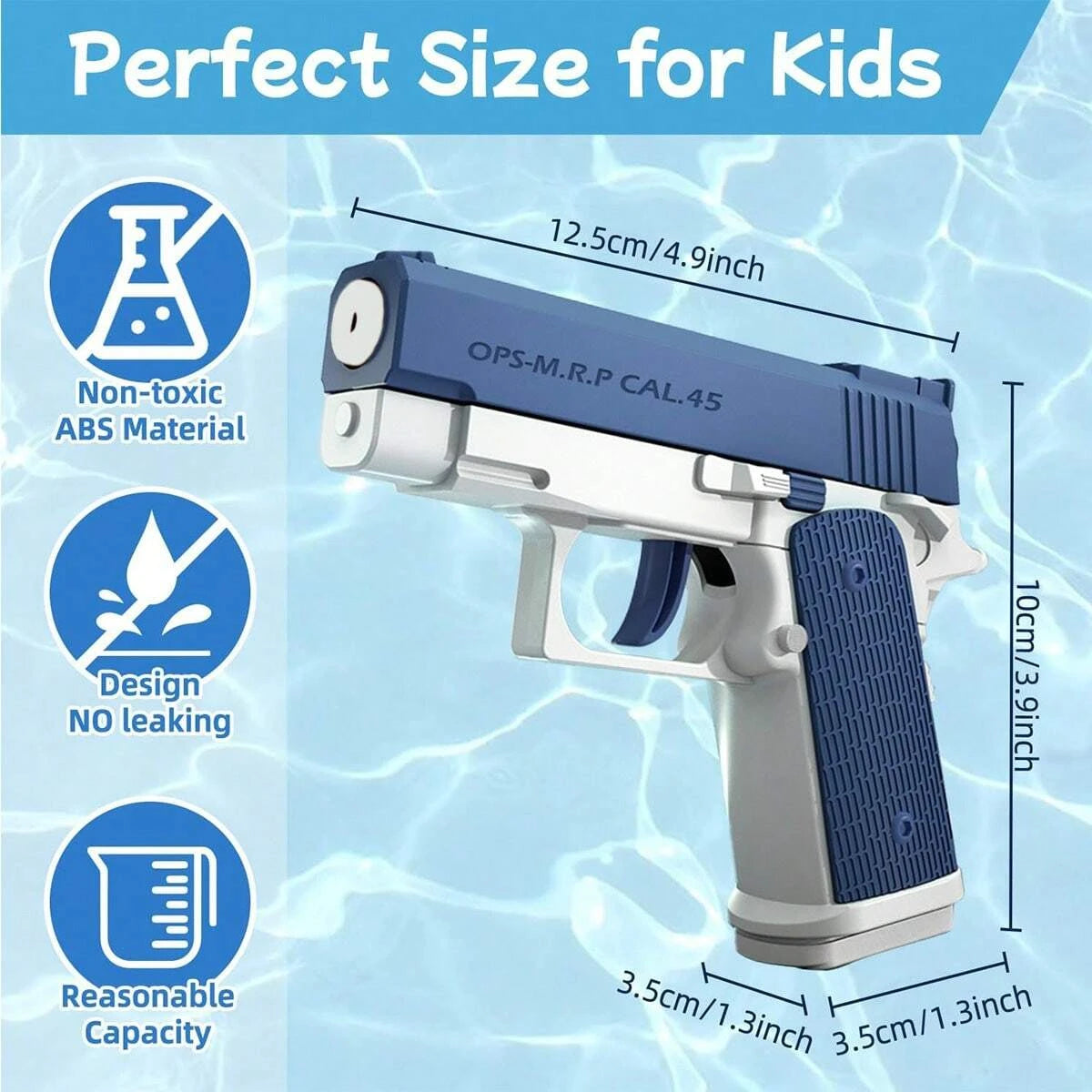 M1911 Water Blaster Toy Gun – Squirt Pistol for Kids & Adults