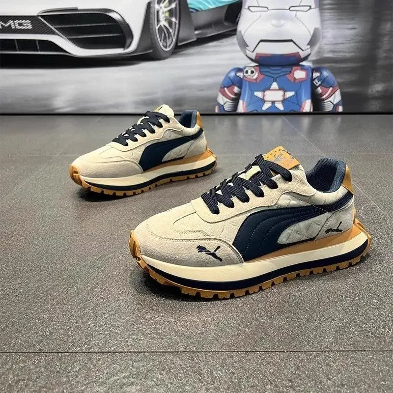 Men’s Summer Casual Sports Shoes – Thick Sole, Comfortable & Non-Slip