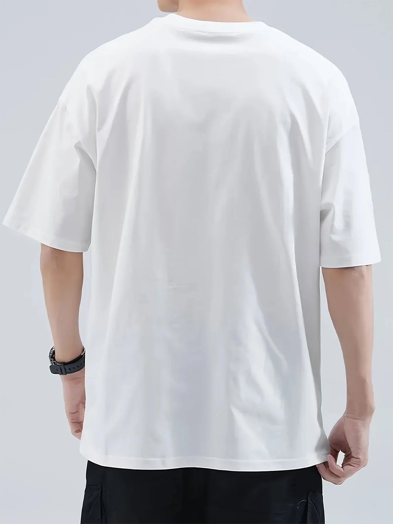 Men's Summer 100% Cotton Casual Japanese Samurai Printed T-Shirt