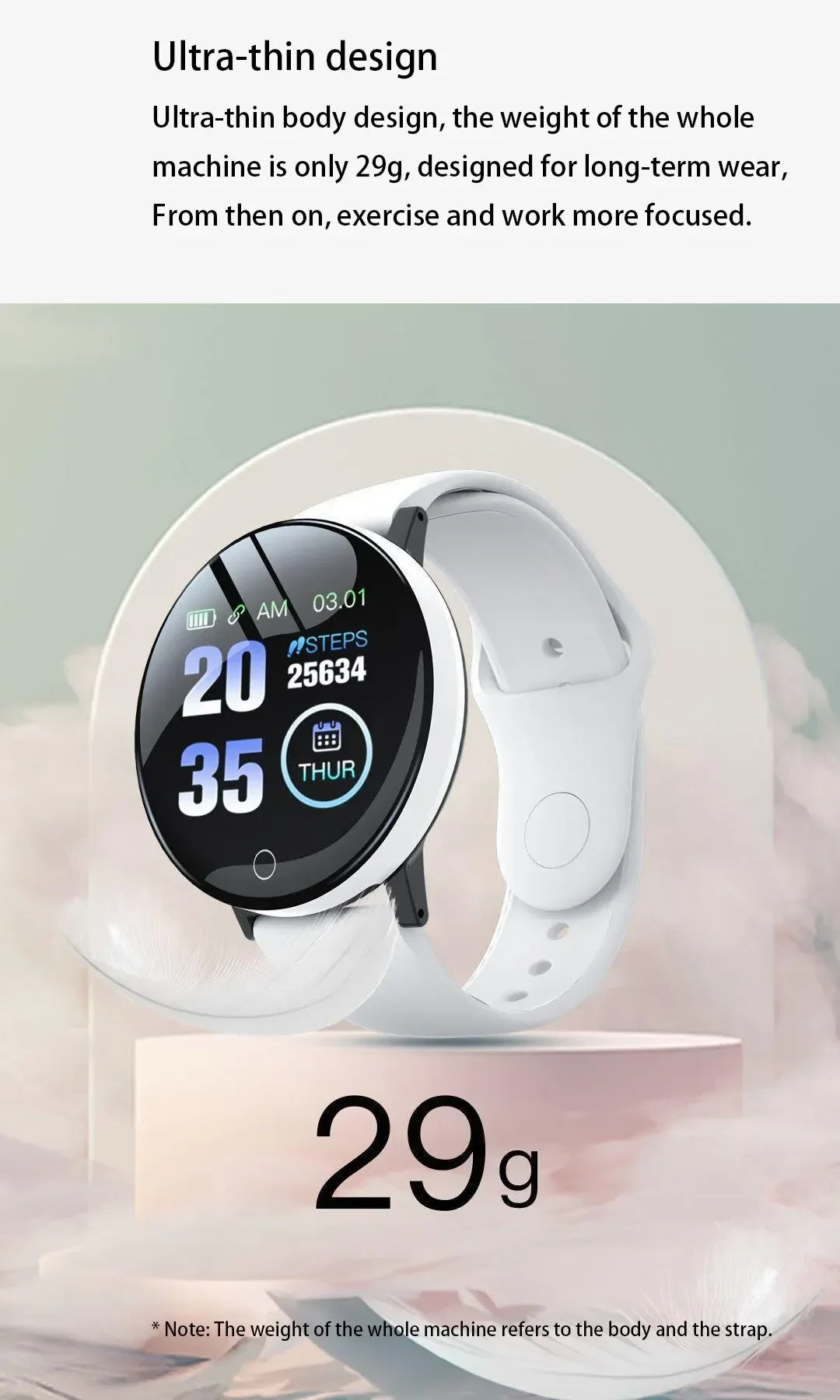 Xiaomi D18 Smartwatch – Color Display, Sports Modes, Call & Music Control