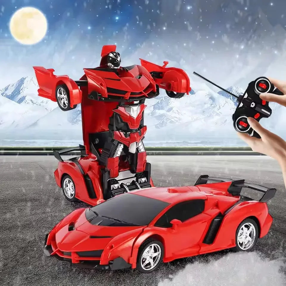 Electric RC Car 2 In 1 Transformation Robots Sports Vehicle Model