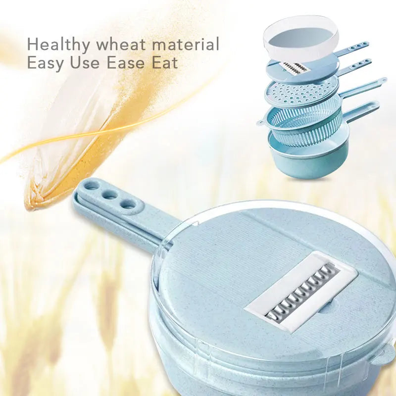 Multifunctional Vegetable Chopper & Grater – Manual Slicer for Fruits, Potatoes, Cheese & Onions