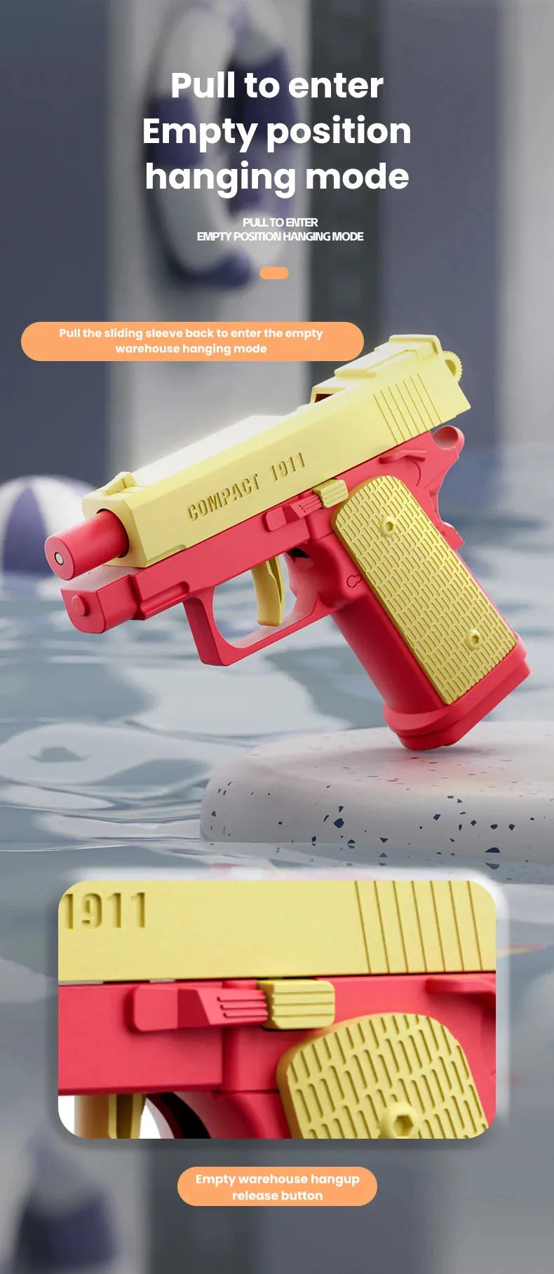 M1191 Mini Water Gun – Kids’ Fully Automatic Summer Outdoor Toy
