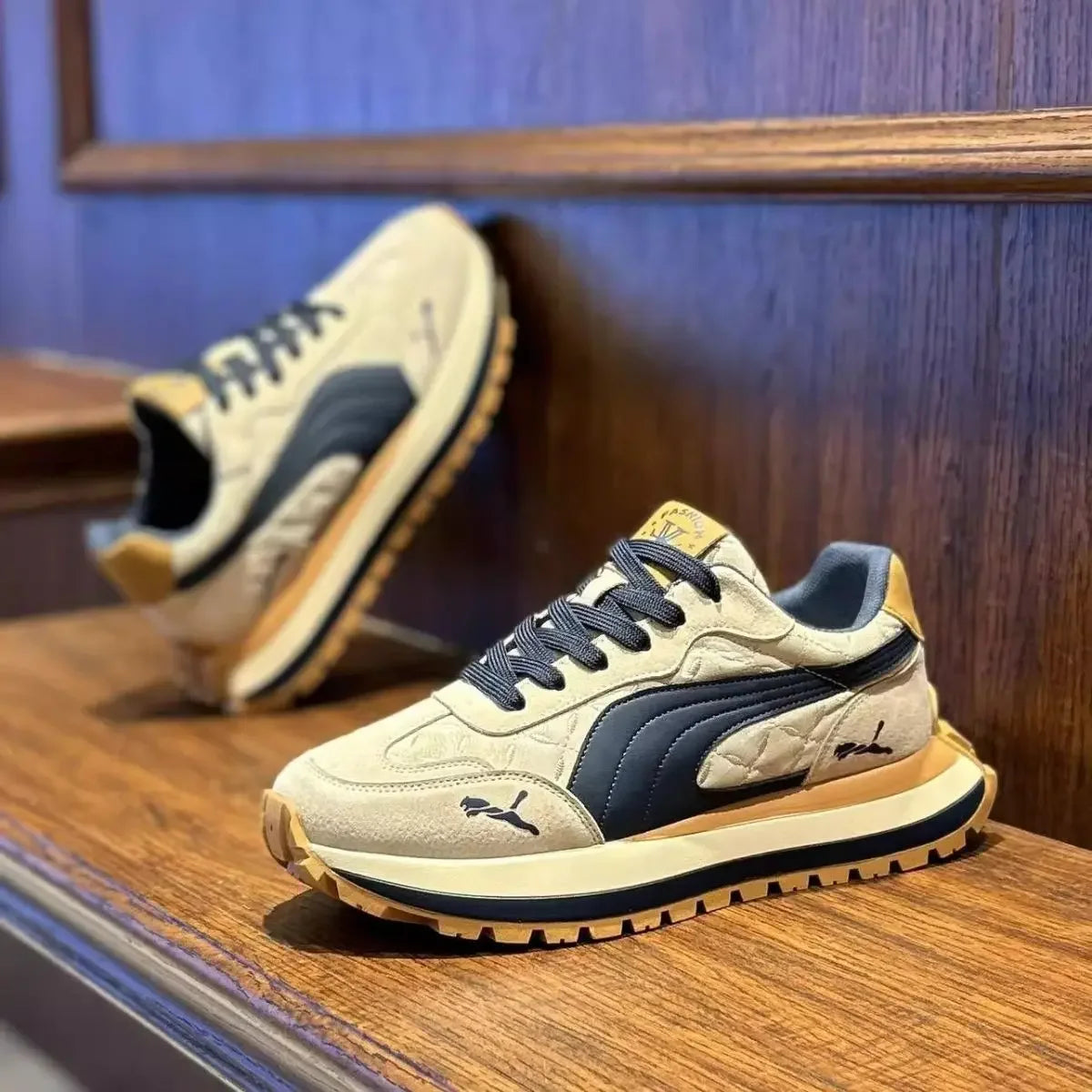Men’s Summer Casual Sports Shoes – Thick Sole, Comfortable & Non-Slip