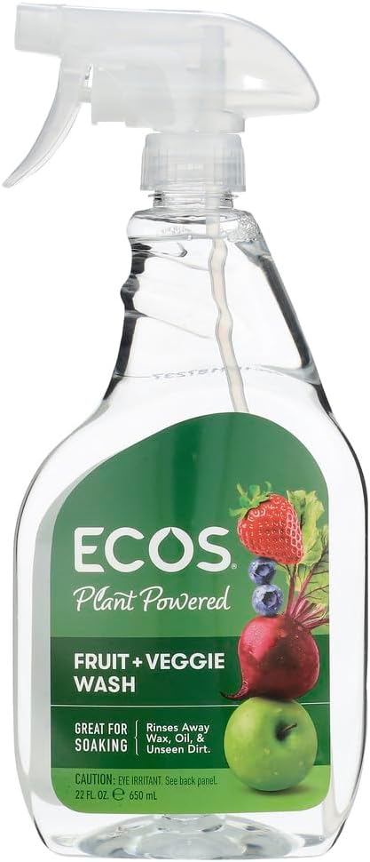 Earth Friendly Products Fruit & Vegetable Wash, 22 fl oz (2 Pack)