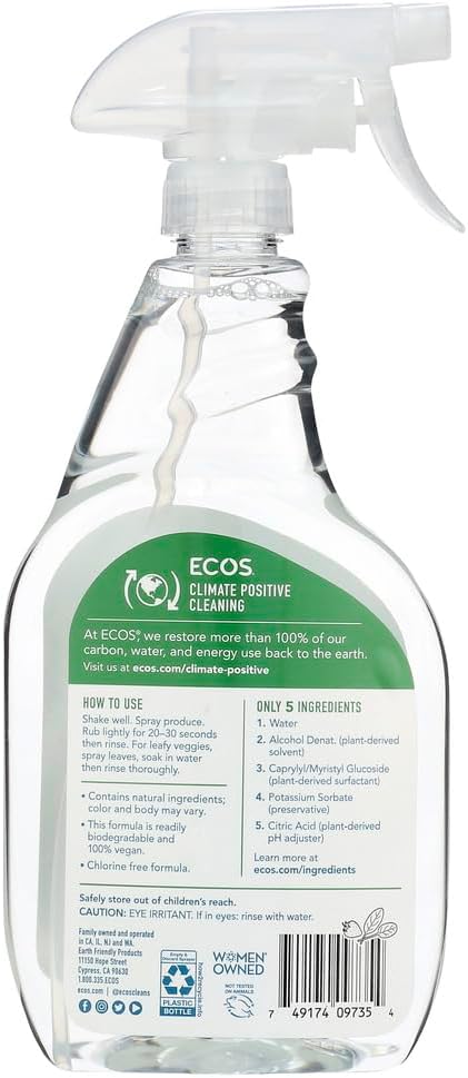 Earth Friendly Products Fruit & Vegetable Wash, 22 fl oz