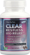 Clear Products Restless Leg Relief – Homeopathic Support for Leg Comfort (60 Capsules)