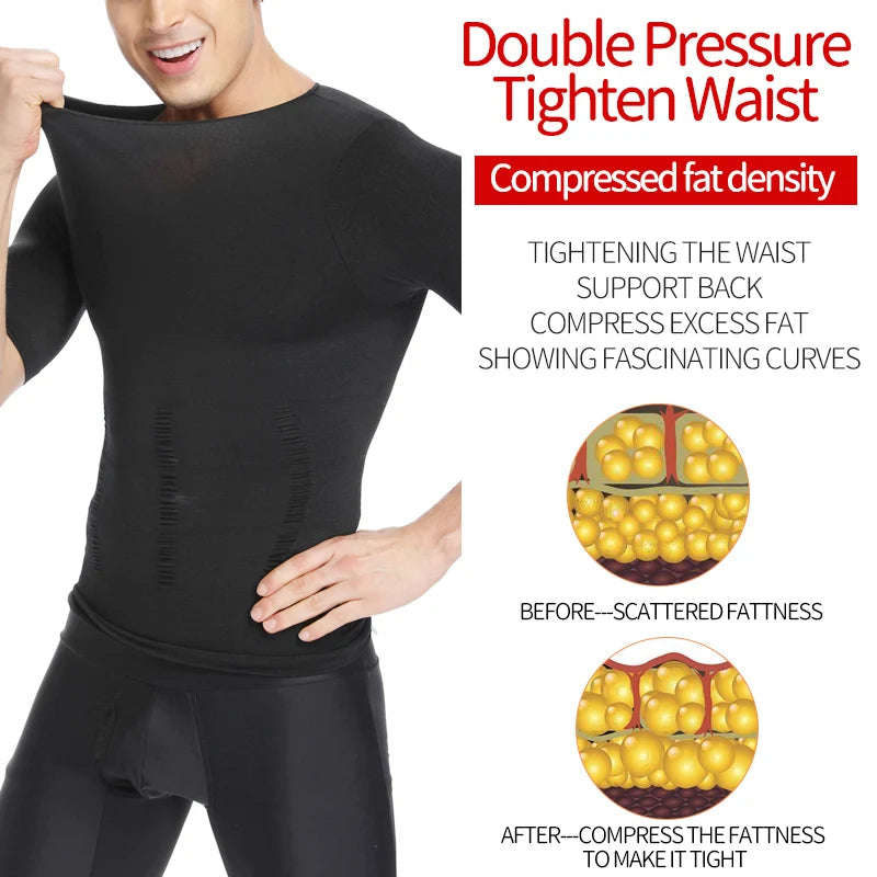 Men’s Slimming Body Shaper Vest – Belly Control & Posture Corrector