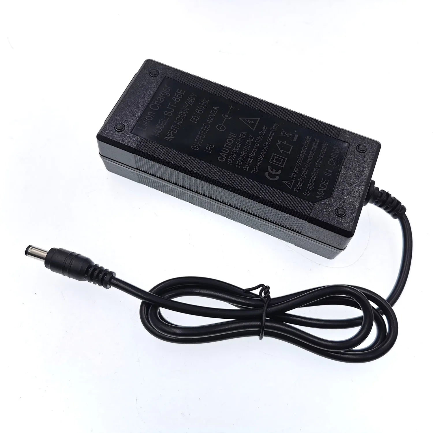 36V 2A Lithium Battery Charger (42V Output, 10S Li-ion/Li-poly, 100–240V AC)