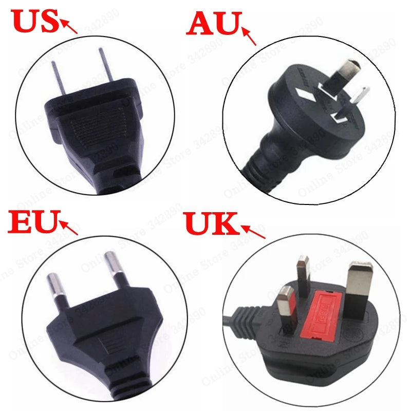 36V 2A Lithium Battery Charger (42V Output, 10S Li-ion/Li-poly, 100–240V AC)