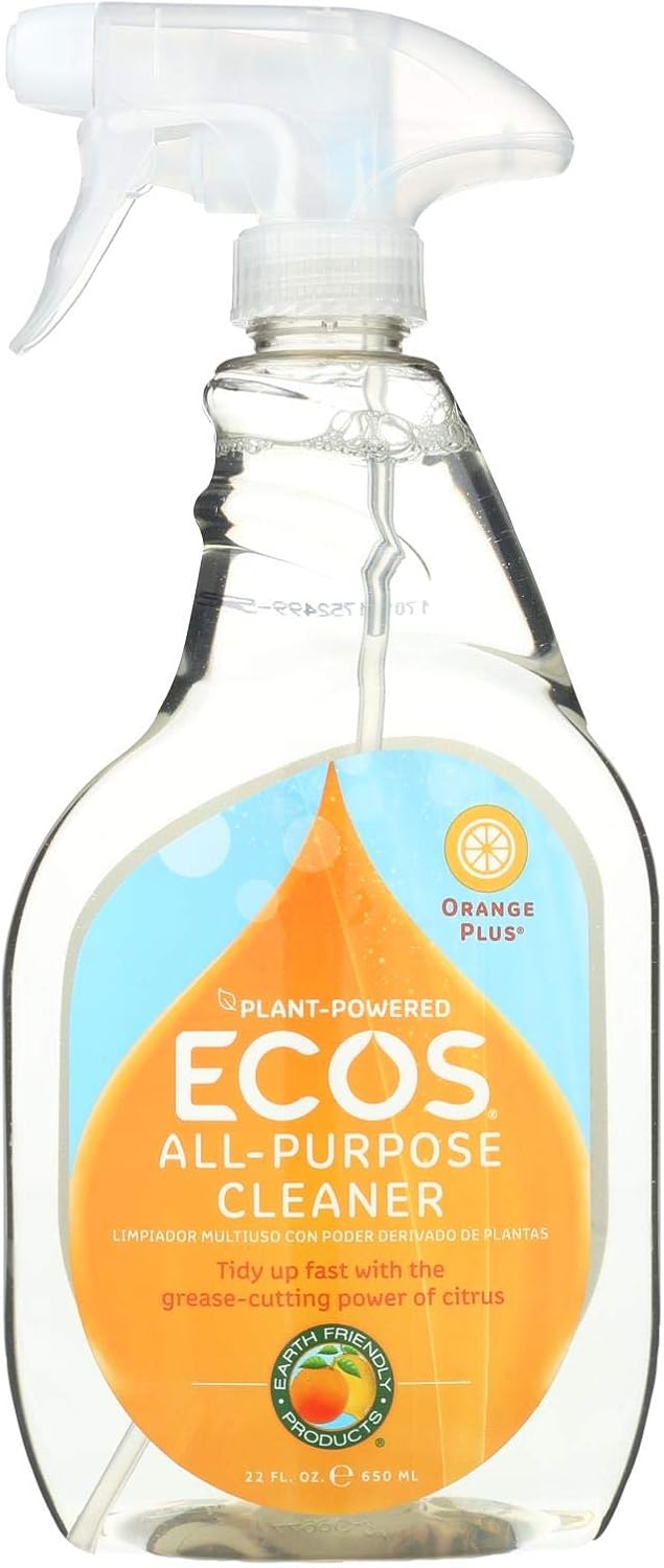 ECOS Plant-Based Multi-Surface Cleaner Spray Orange, 22 Fl Oz