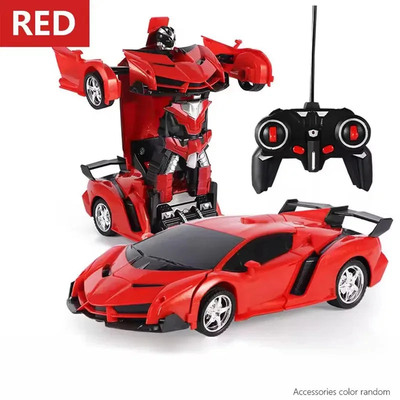 Electric RC Car 2 In 1 Transformation Robots Sports Vehicle Model