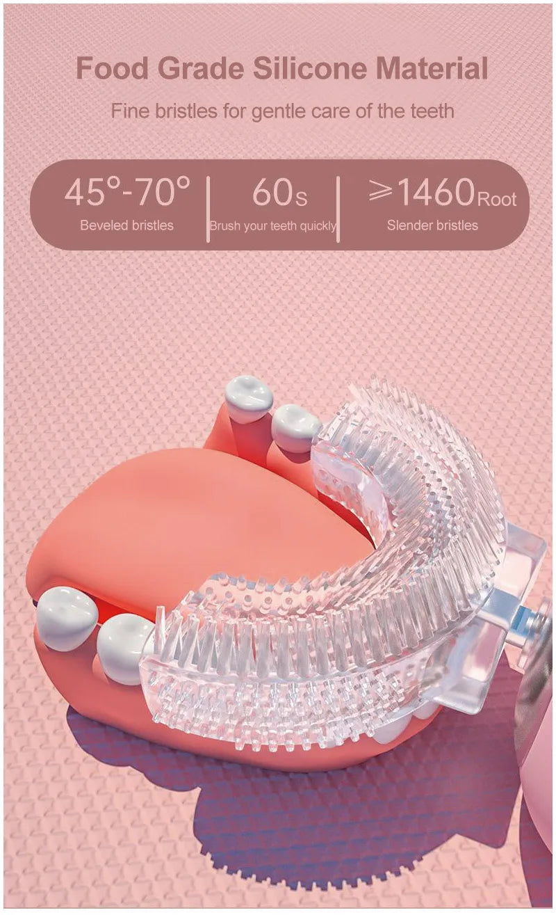 Kids U Shaped Electric Toothbrush, Automatic 360°