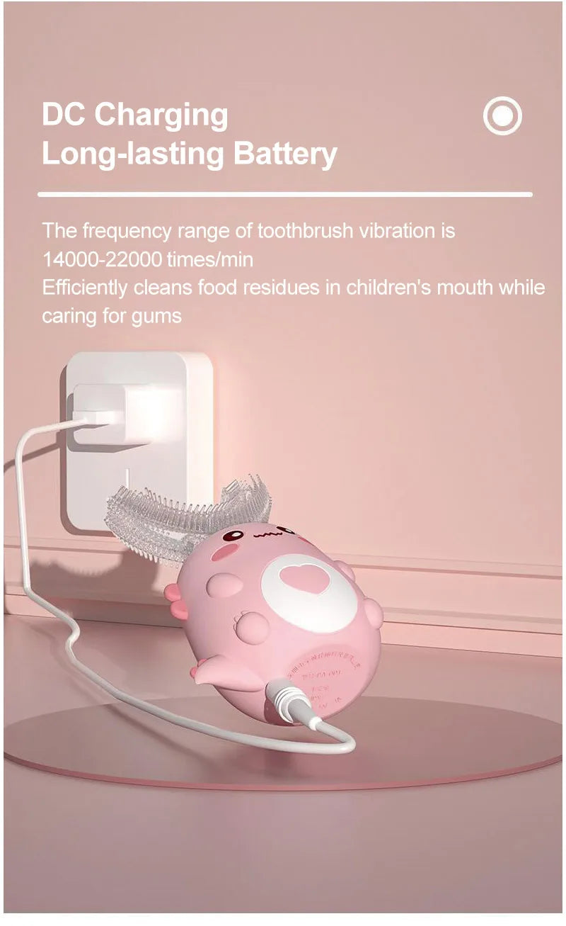 Kids U Shaped Electric Toothbrush, Automatic 360°