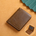 Men’s Slim RFID PU Leather Wallet – Minimalist Vertical Card Holder