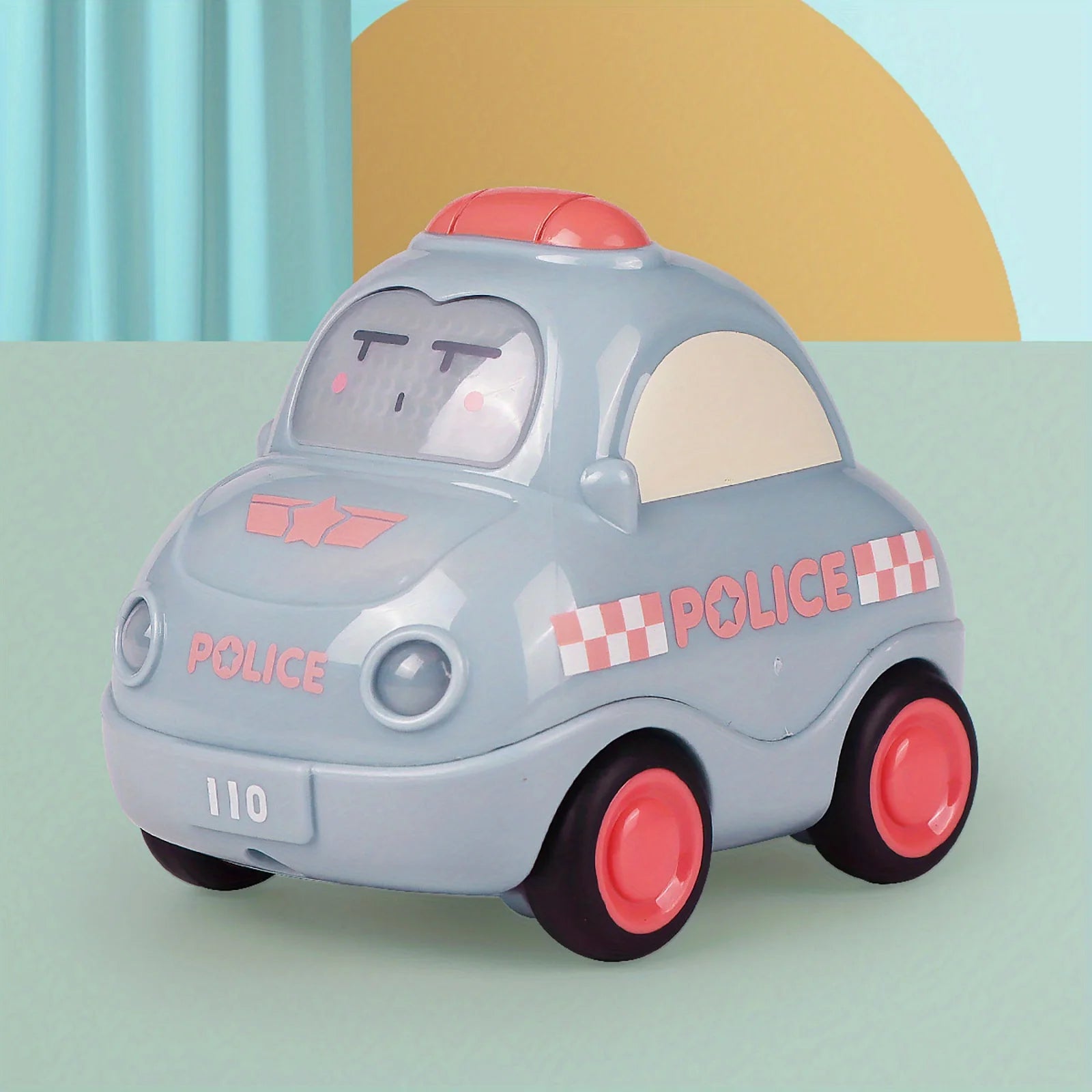 Pull Back Vehicle Toy for Toddlers – Cars with Lights & Sound