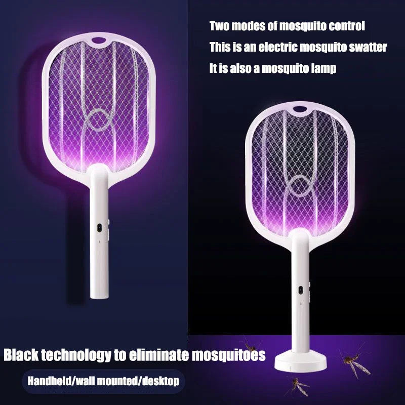3-in-1 Electric Mosquito Swatter & Killer Lamp Rechargable