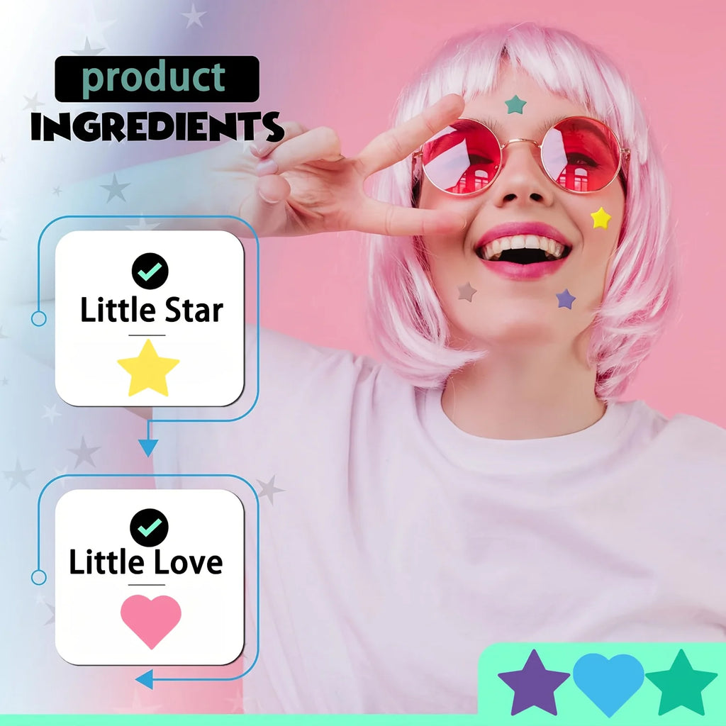 432 Colorful Star Pimple Patches – Cute Invisible Acne Cover Stickers
