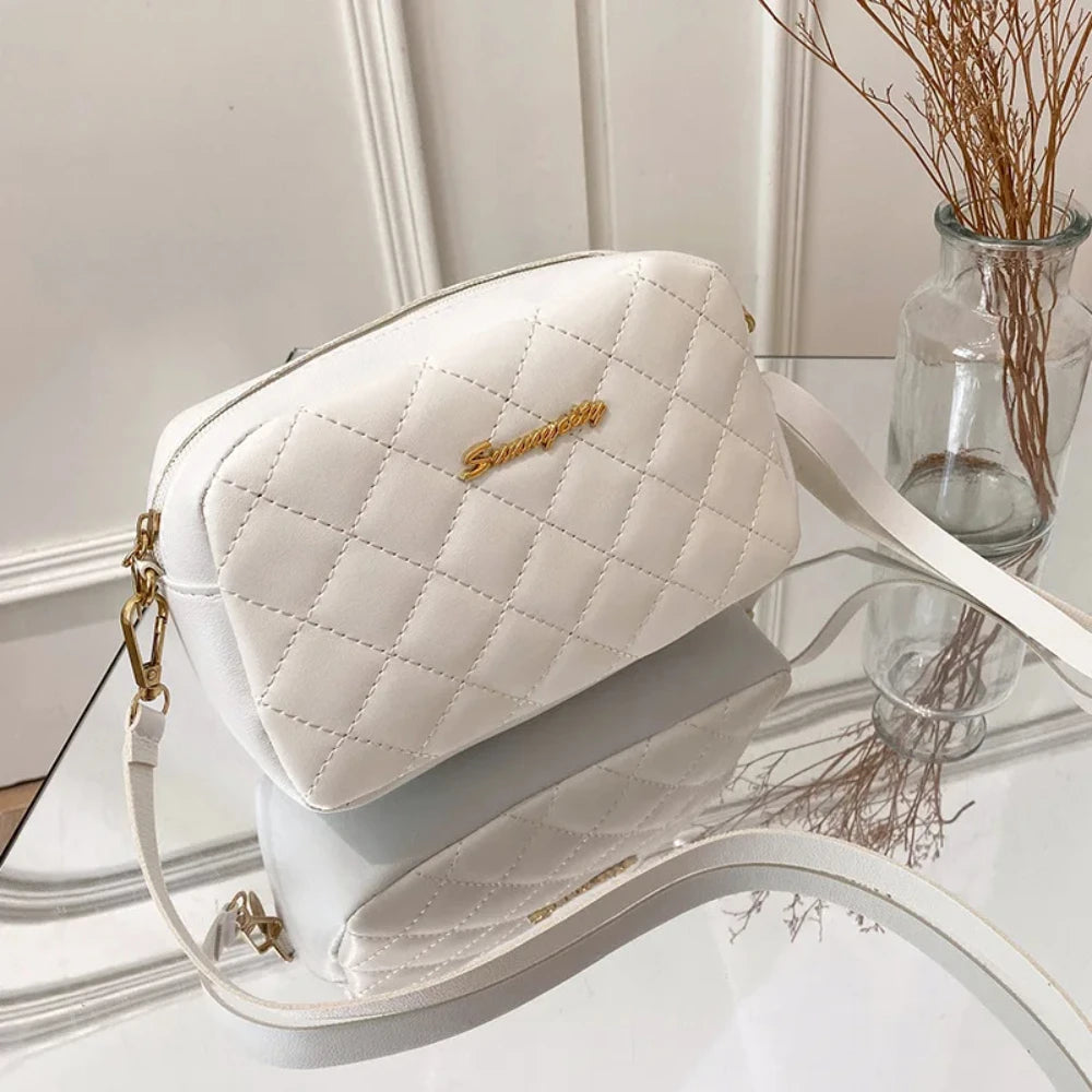 Trendy Quilted Tassel Crossbody Bag for Women