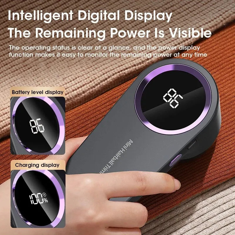 LED Fabric Shaver – USB Rechargeable Lint & Fuzz Remover for Clothes