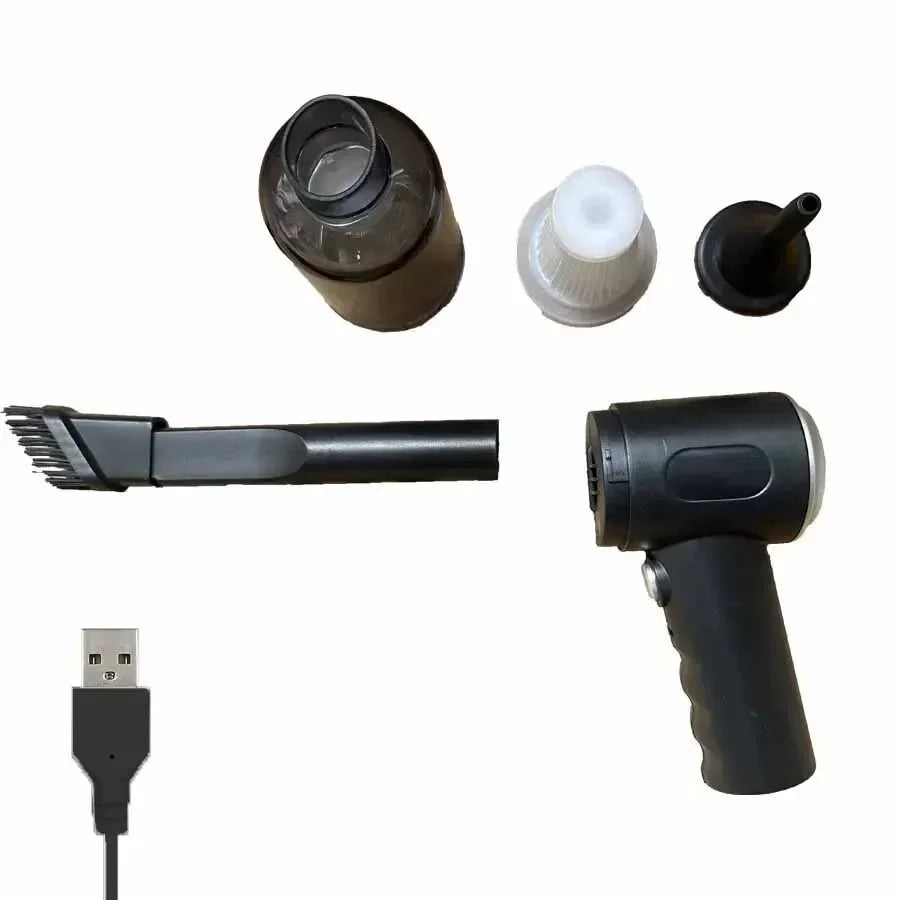 9000Pa Wireless Mini Car Vacuum Cleaner – USB Rechargeable