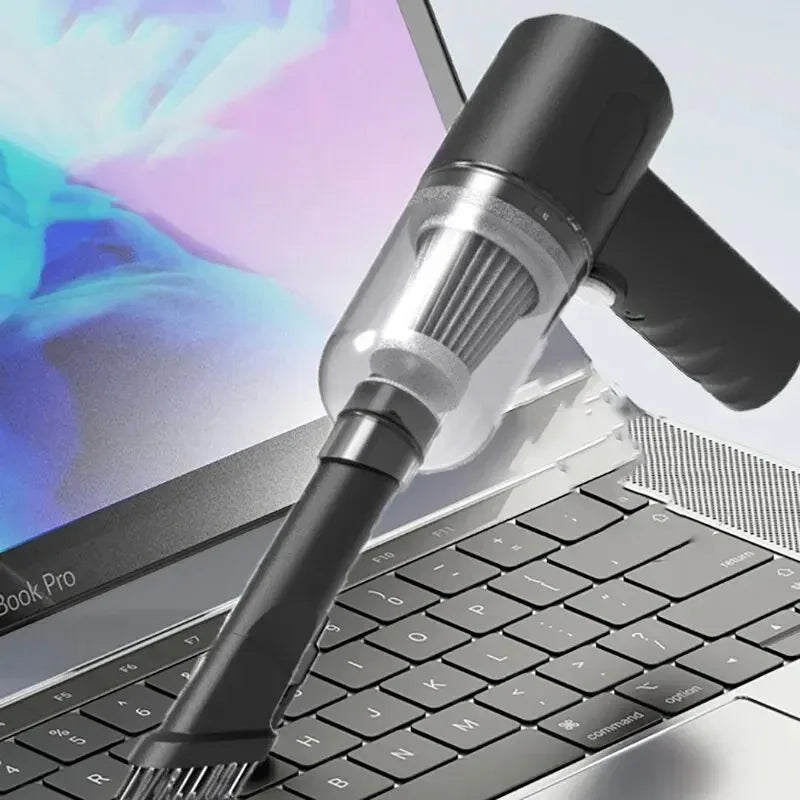 9000Pa Wireless Mini Car Vacuum Cleaner – USB Rechargeable