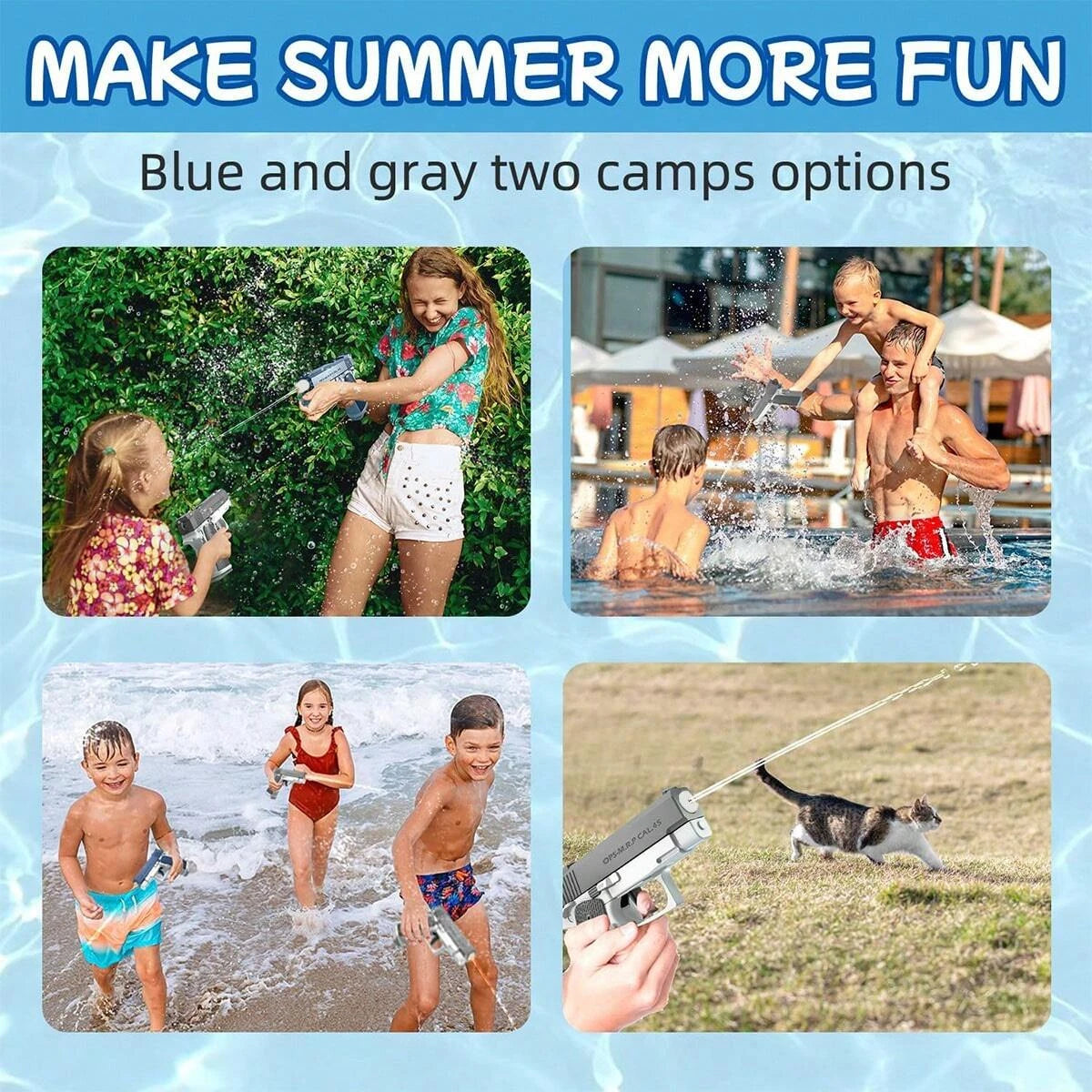 M1911 Water Blaster Toy Gun – Squirt Pistol for Kids & Adults
