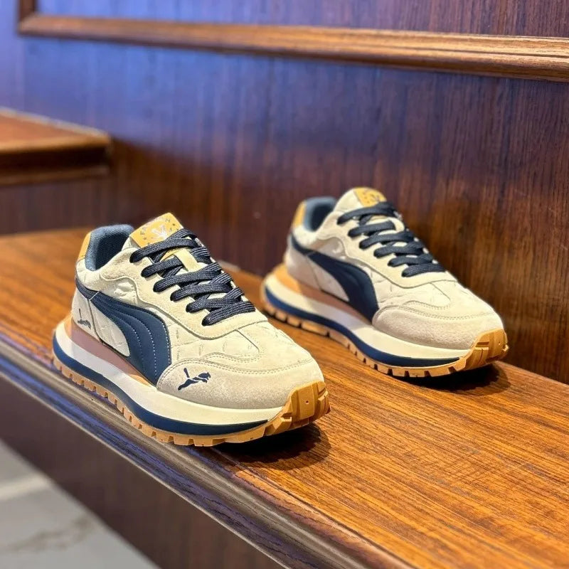 Men’s Summer Casual Sports Shoes – Thick Sole, Comfortable & Non-Slip