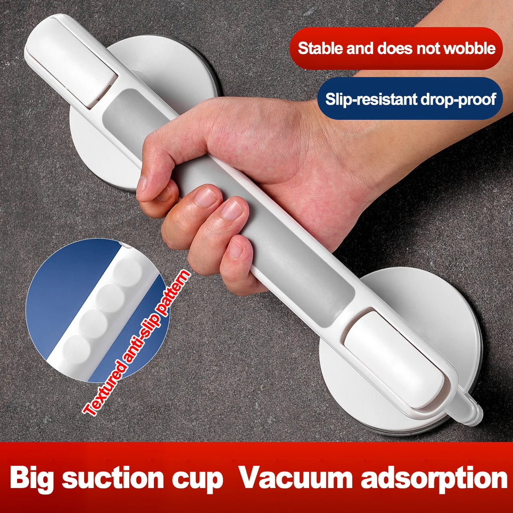 Non-Slip Bathroom Grab Bar – Suction Safety Handle for Elderly & Kids