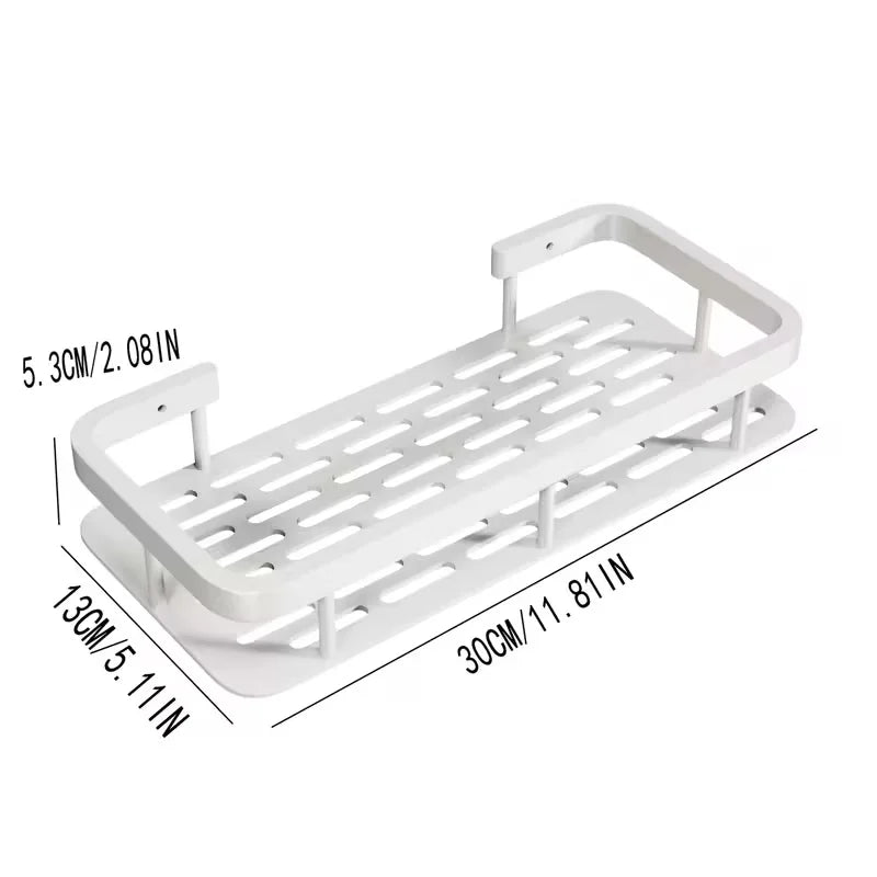 Drill-Free Over-Sink Organizer – Heavy-Duty Bathroom & Kitchen Shelf