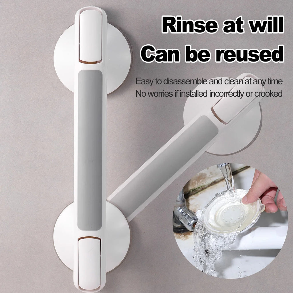 Non-Slip Bathroom Grab Bar – Suction Safety Handle for Elderly & Kids