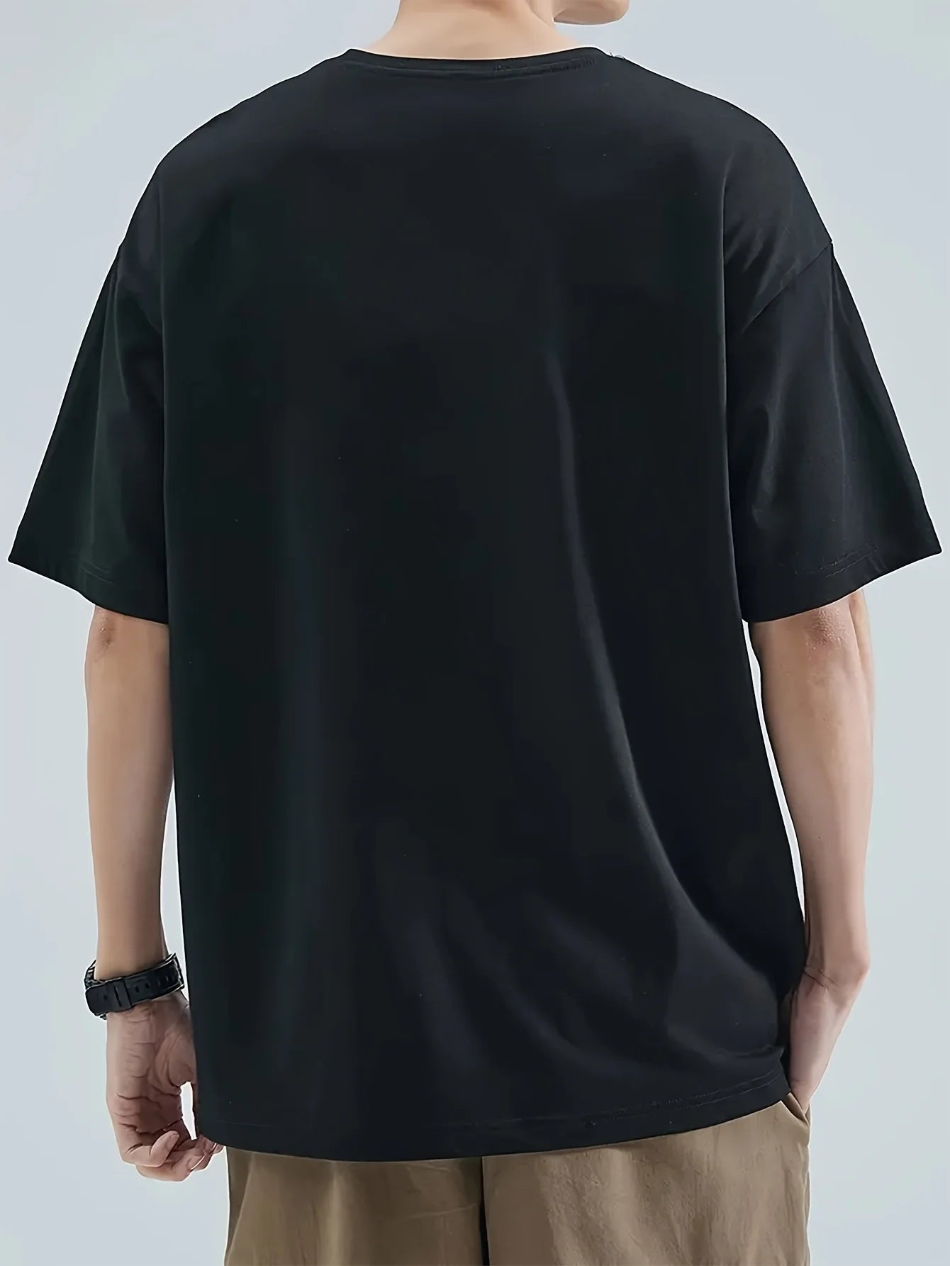 Men's Summer 100% Cotton Casual Japanese Samurai Printed T-Shirt